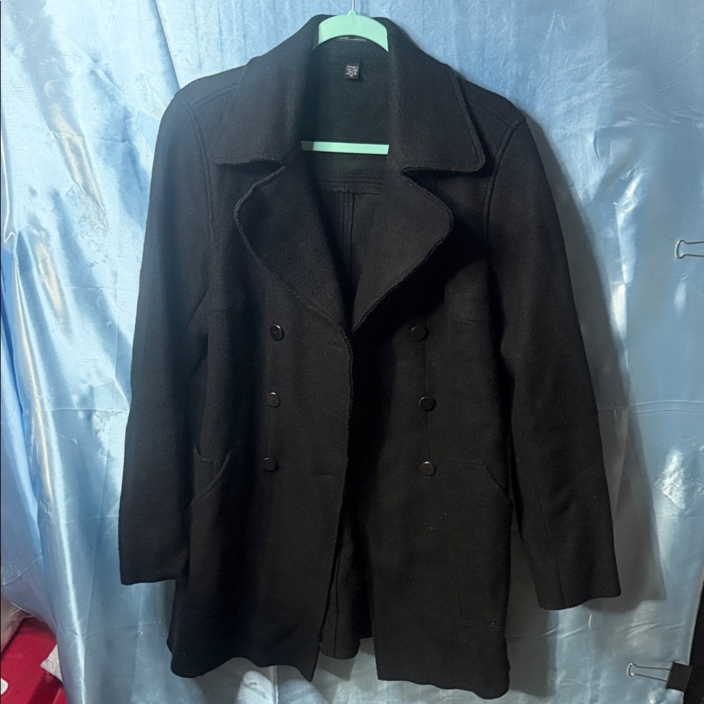 Black Double-Breasted Coat